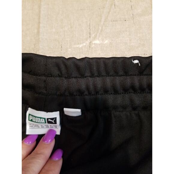 Puma Women's Y2K Black/ Hot Pink Striped Satin Jogger Pants Size XXL - Picture 5 of 11
